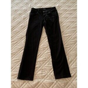 Loft curvy straight jeans, black, size 0P